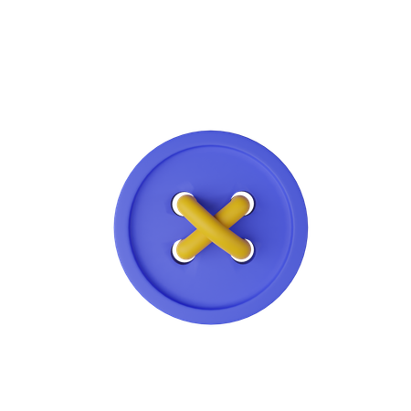 Button And Thread For Sewing  3D Icon