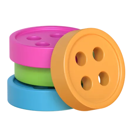 Buttons  3D Icon