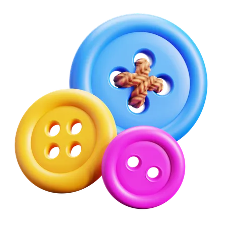 Buttons  3D Icon