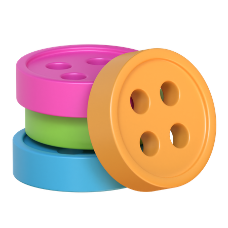 Buttons  3D Icon