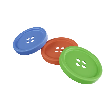 Buttons 3D Icon