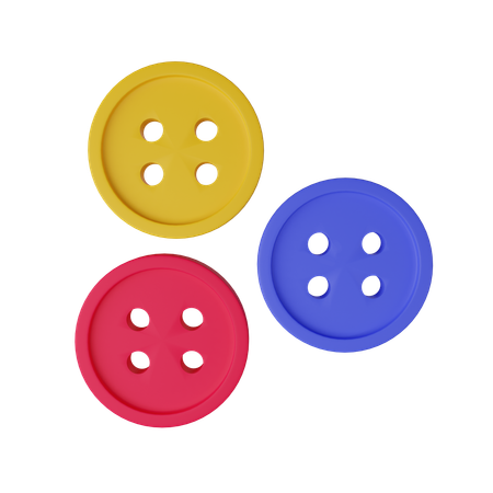 Buttons For Sewing  3D Icon