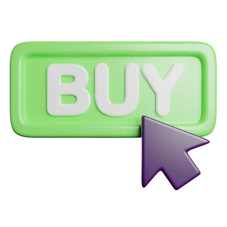 Buy Button Click 3D Icon