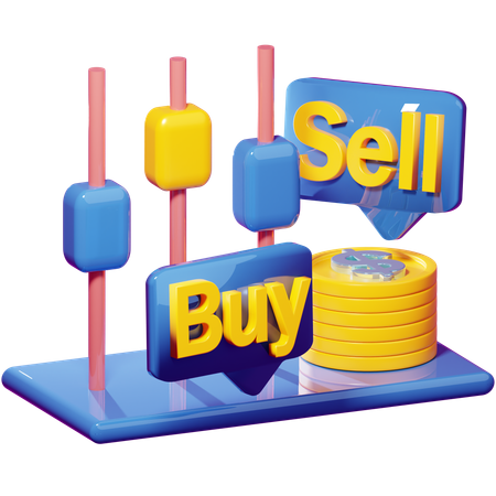 Buy And Sell  3D Icon