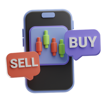 Buy and Sell  3D Icon