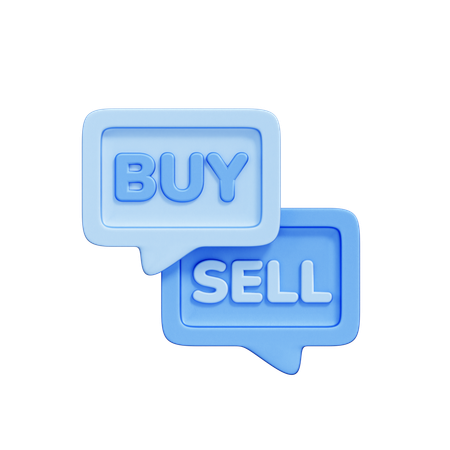 Buy and Sell  3D Icon