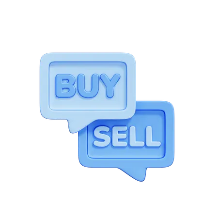 Buy and Sell  3D Icon