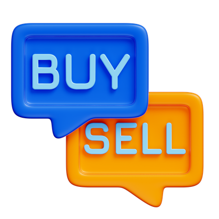 Buy and Sell  3D Icon