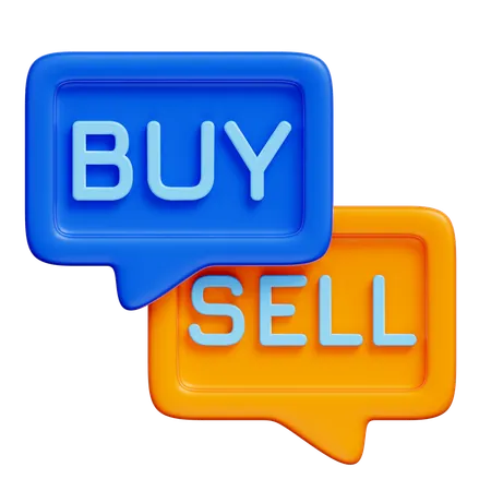 Buy and Sell  3D Icon