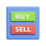 3d buy and sell logo