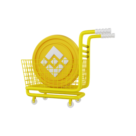 Buy Binance Coin  3D Illustration