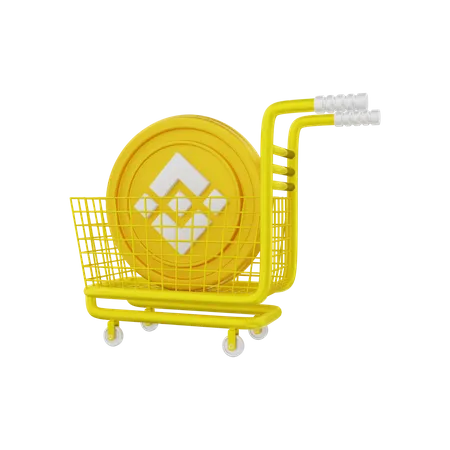 Buy Binance Coin  3D Illustration