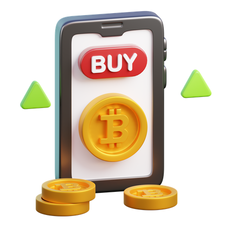 Buy Bitcoin  3D Icon