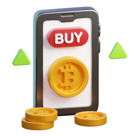 Buy Bitcoin  3D Icon