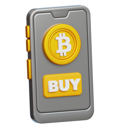 Buy Bitcoin  3D Icon
