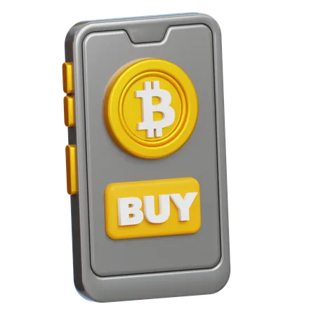 Buy Bitcoin  3D Icon