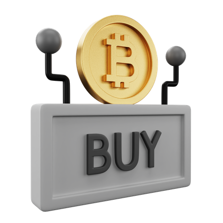 Buy Bitcoin  3D Icon