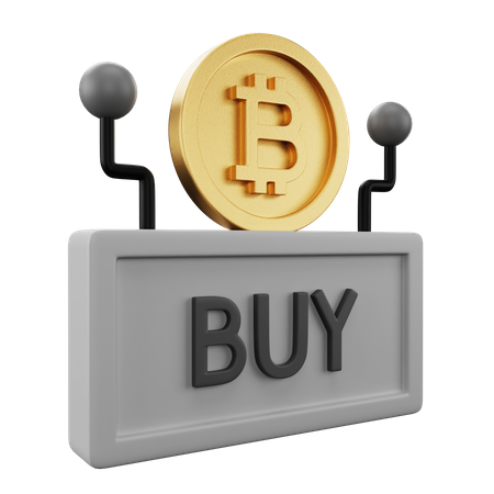 Buy Bitcoin  3D Illustration