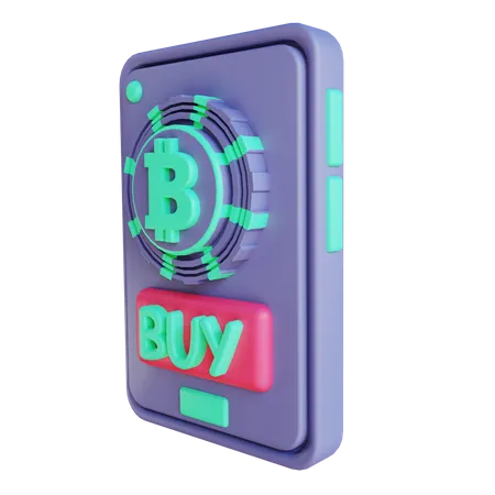 Buy bitcoin  3D Illustration