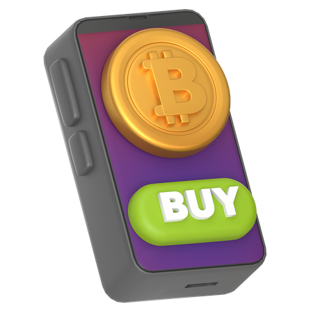 Buy Bitcoin 3D Icon