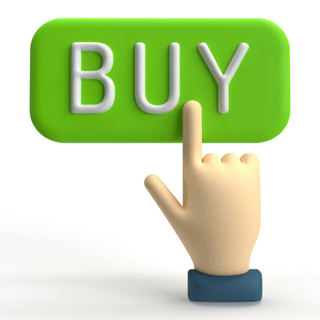 Buy Button  3D Icon