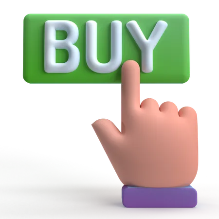 Buy Button  3D Icon