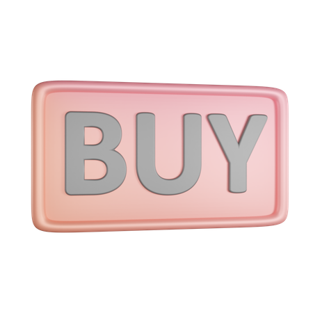 Buy Button  3D Icon