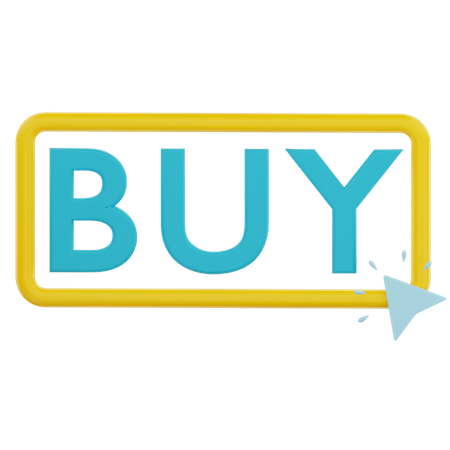 Buy button  3D Illustration