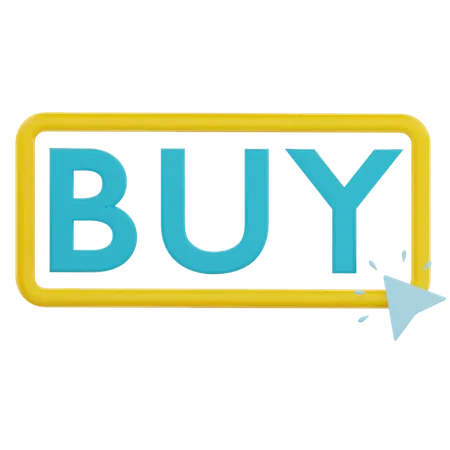 Buy button  3D Illustration