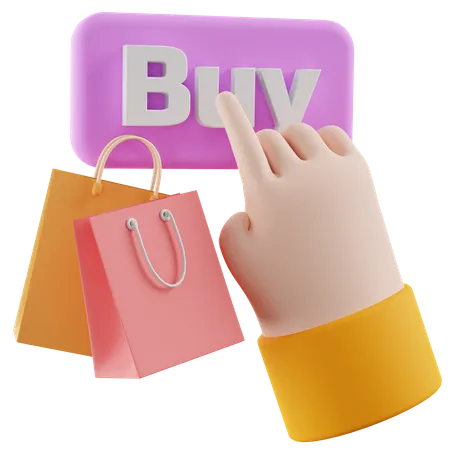 Buy Button  3D Illustration