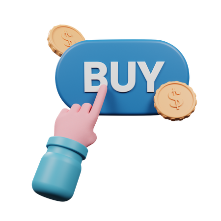 Buy Button  3D Illustration