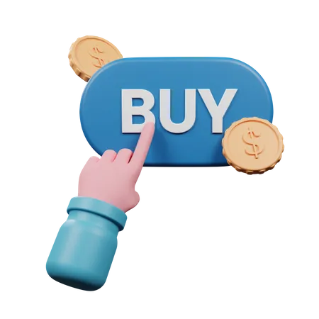 Buy Button  3D Illustration