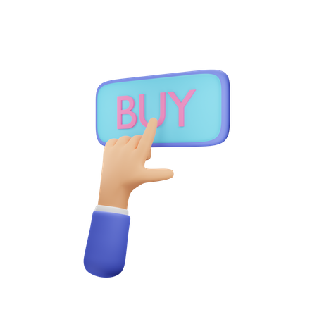 Buy button  3D Illustration