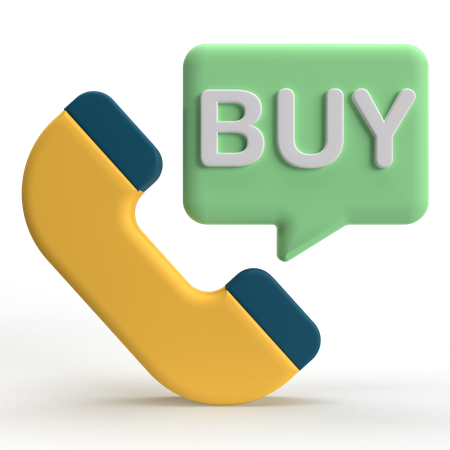 Buy Call  3D Icon