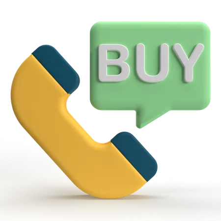 Buy Call  3D Icon