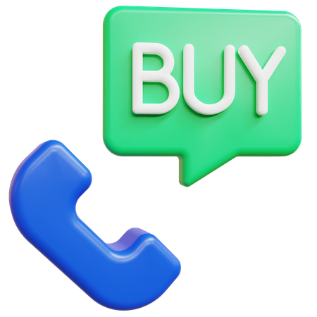 Buy Call  3D Icon