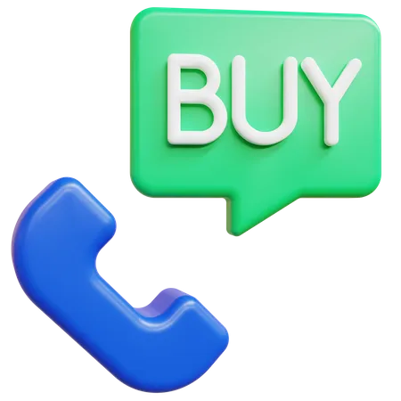 Buy Call  3D Icon