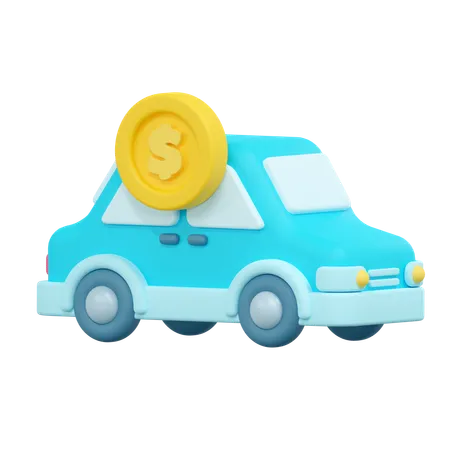 Buy Car Illustration 3D Icon