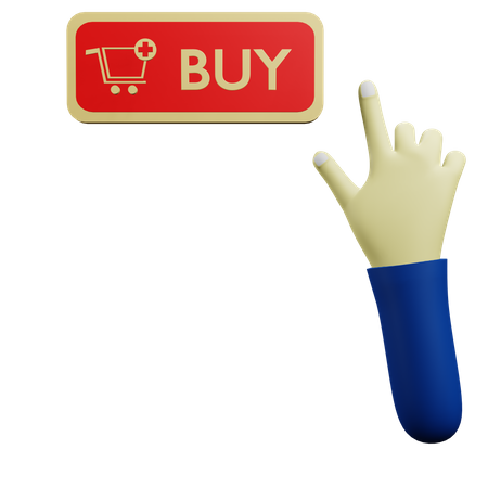 Buy Click Hand  3D Icon