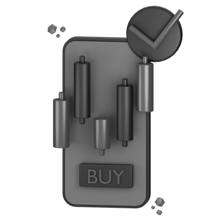 Buy Cryptocurrency  3D Icon