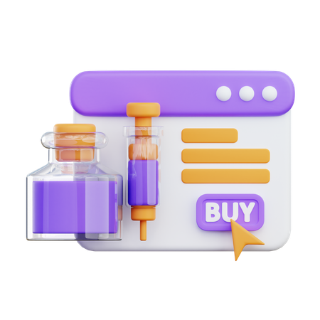 Buy Drugs  3D Icon