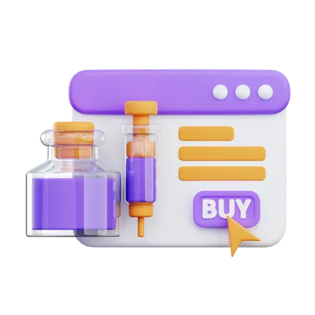 Buy Drugs  3D Icon