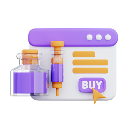 Buy Drugs  3D Icon