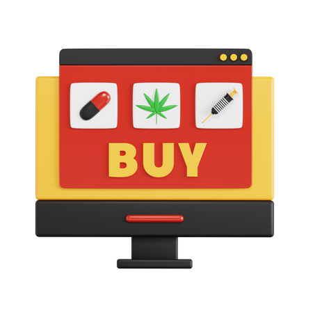 Buy Drugs  3D Icon