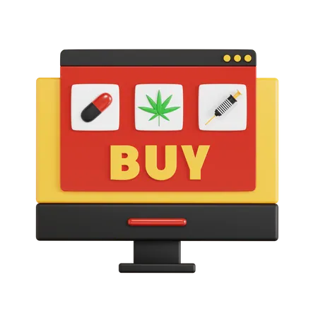 Buy Drugs  3D Icon