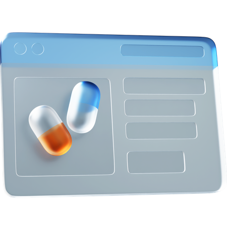 Buy Drugs  3D Icon