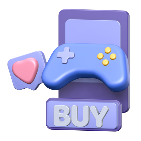 Buy Game  3D Illustration