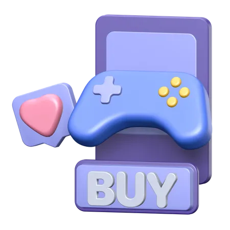 Buy Game  3D Illustration