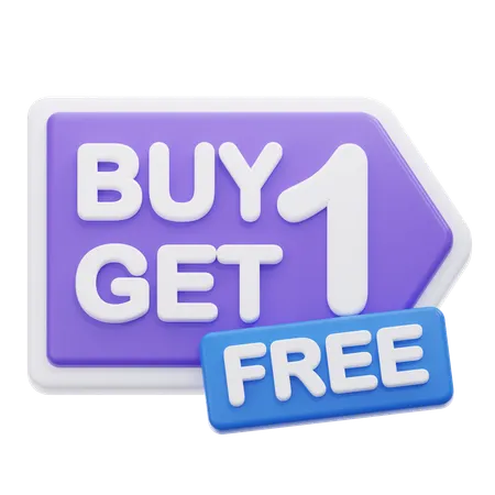 Buy Get Free  3D Icon
