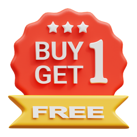 Buy Get Free  3D Icon